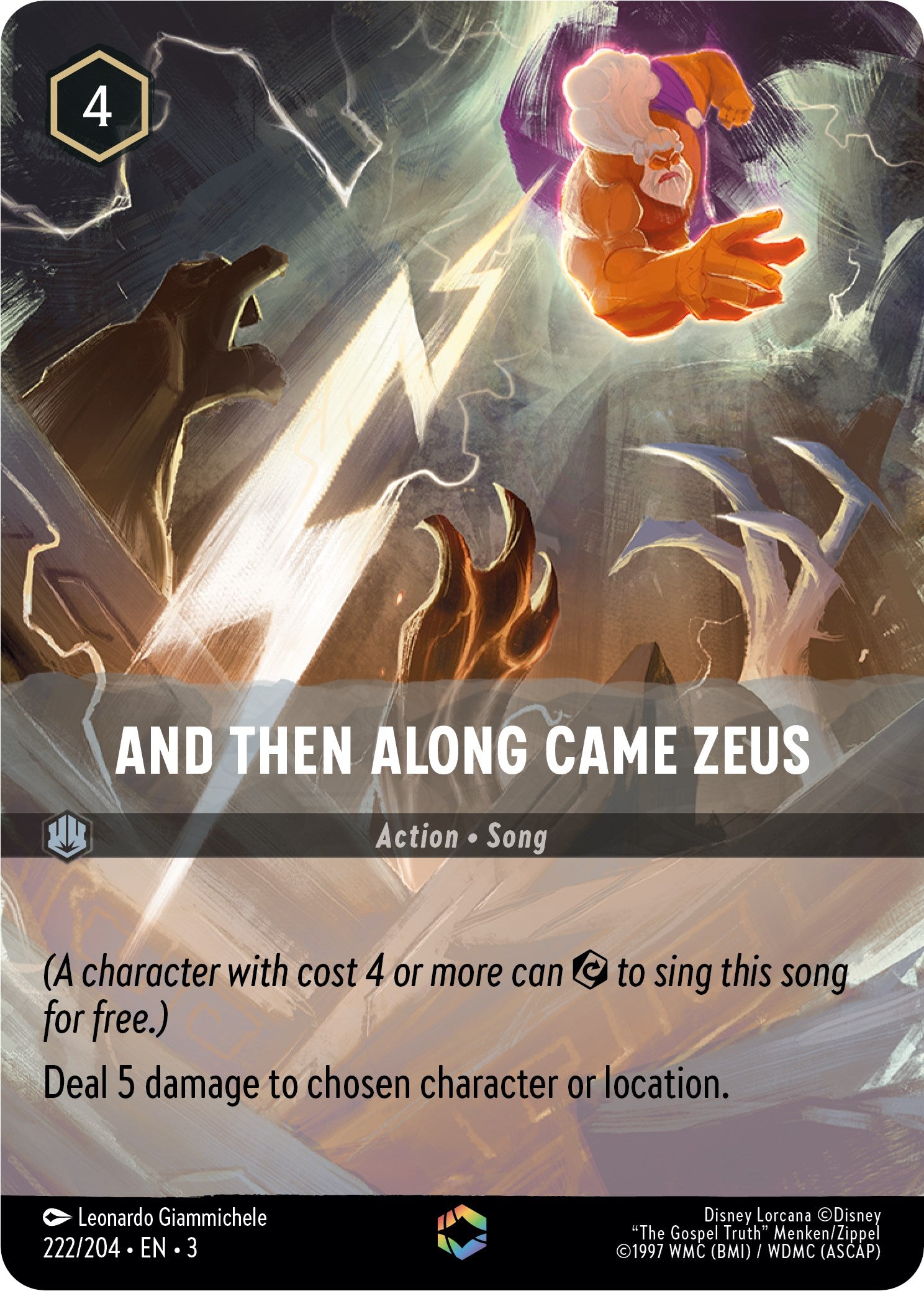 Disney Lorcana: And Then Along Came Zeus (Enchanted) card image