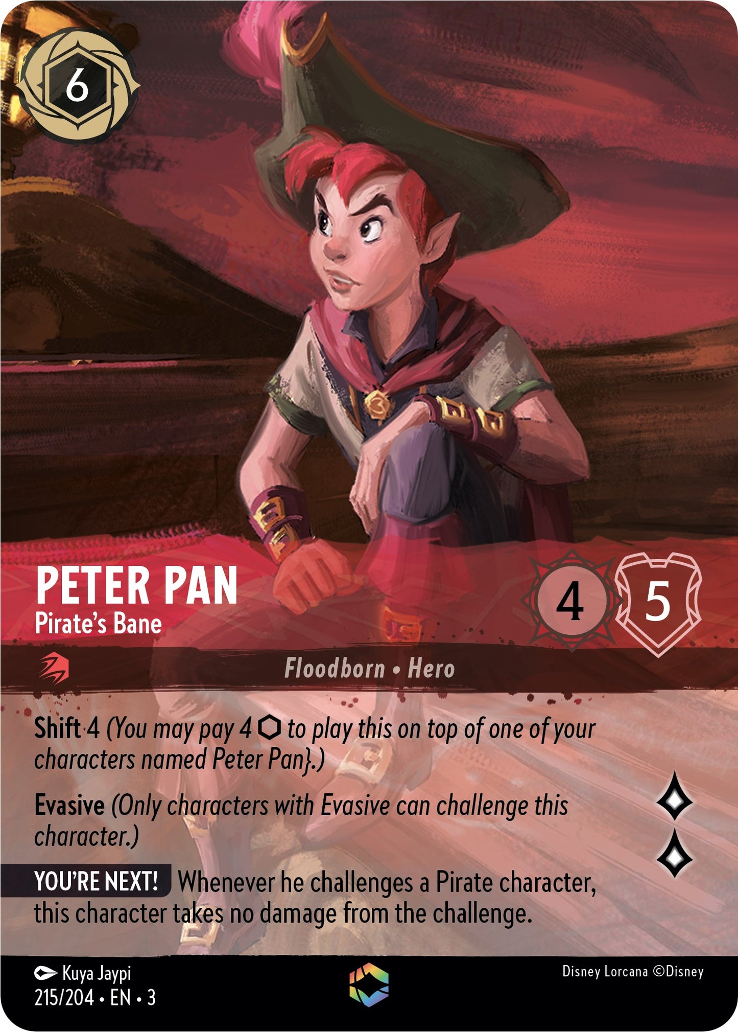 Disney Lorcana: Peter Pan - Pirate's Bane (Enchanted) card image