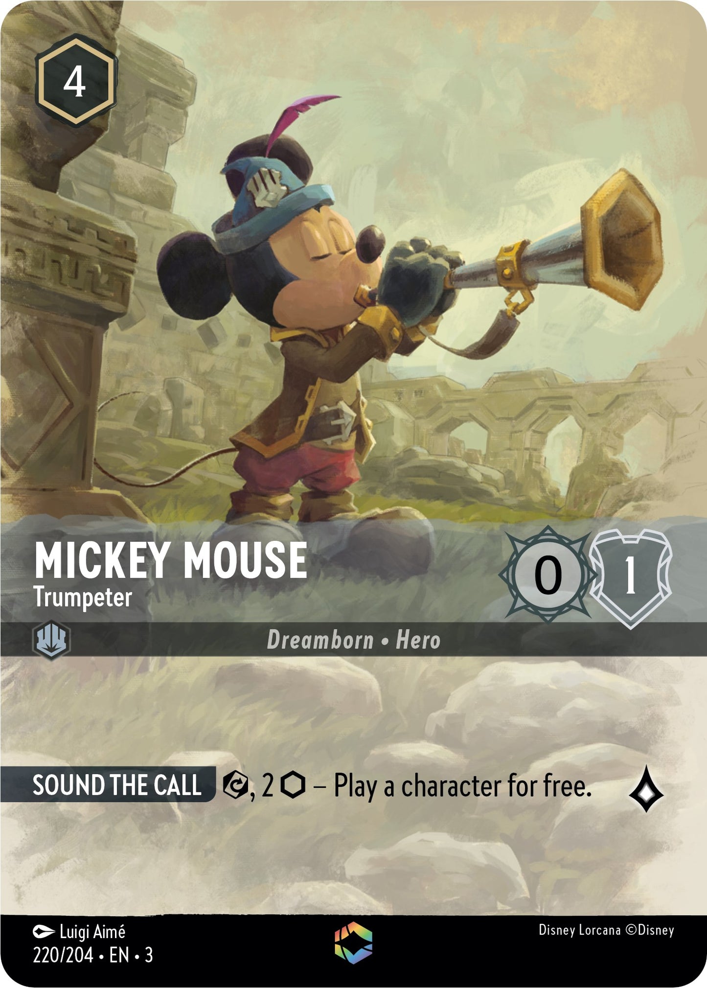 Disney Lorcana: Mickey Mouse - Trumpeter (Enchanted) card image