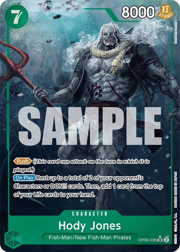 One Piece Card Game: Hody Jones (035) (Alternate Art) card image