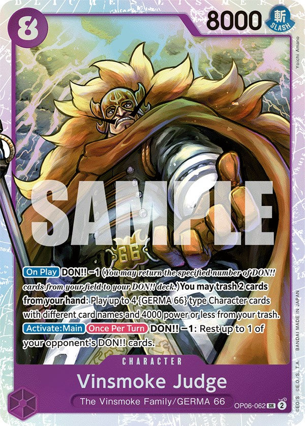 One Piece Card Game: Vinsmoke Judge card image