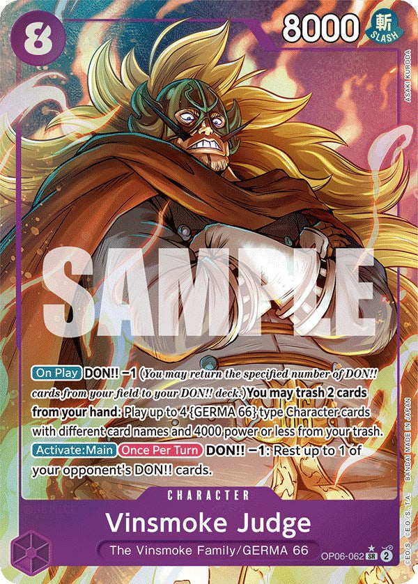 One Piece Card Game: Vinsmoke Judge (Alternate Art) card image