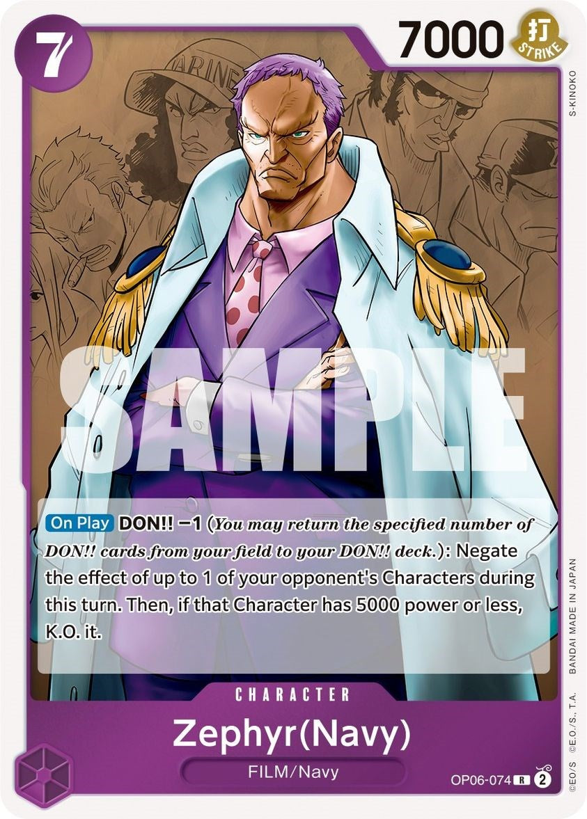 One Piece Card Game: Zephyr (Navy) card image