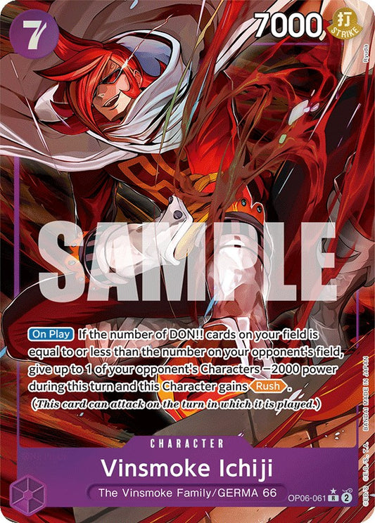 One Piece Card Game: Vinsmoke Ichiji (061) (Alternate Art) card image