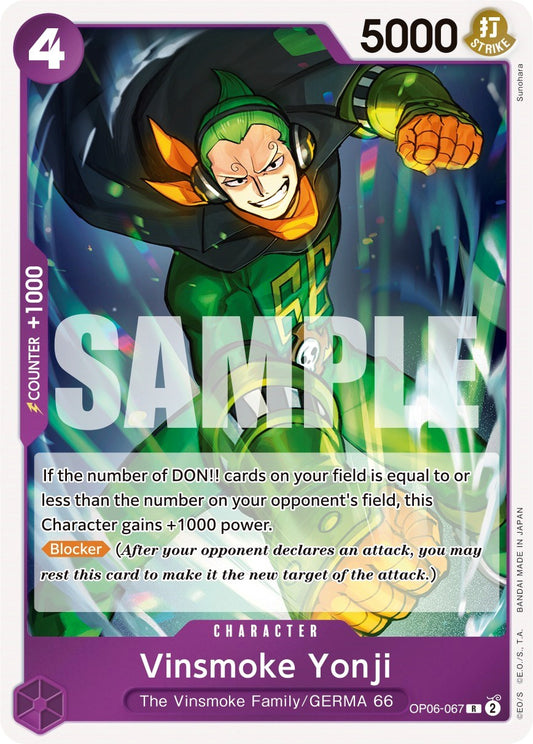 One Piece Card Game: Vinsmoke Yonji (067) card image