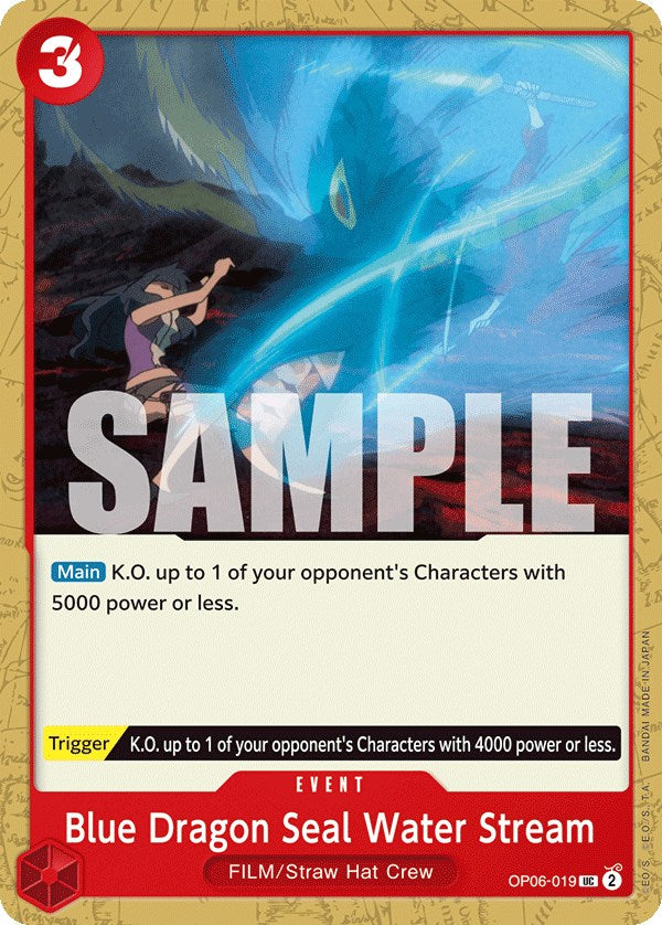 One Piece Card Game: Blue Dragon Seal Water Stream card image