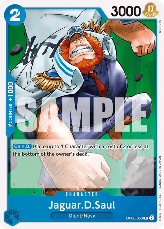 One Piece Card Game: Jaguar.D.Saul card image