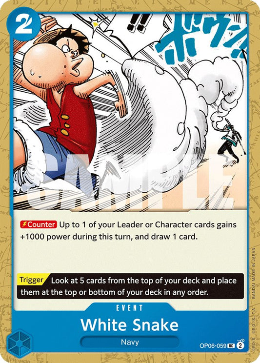 One Piece Card Game: White Snake card image