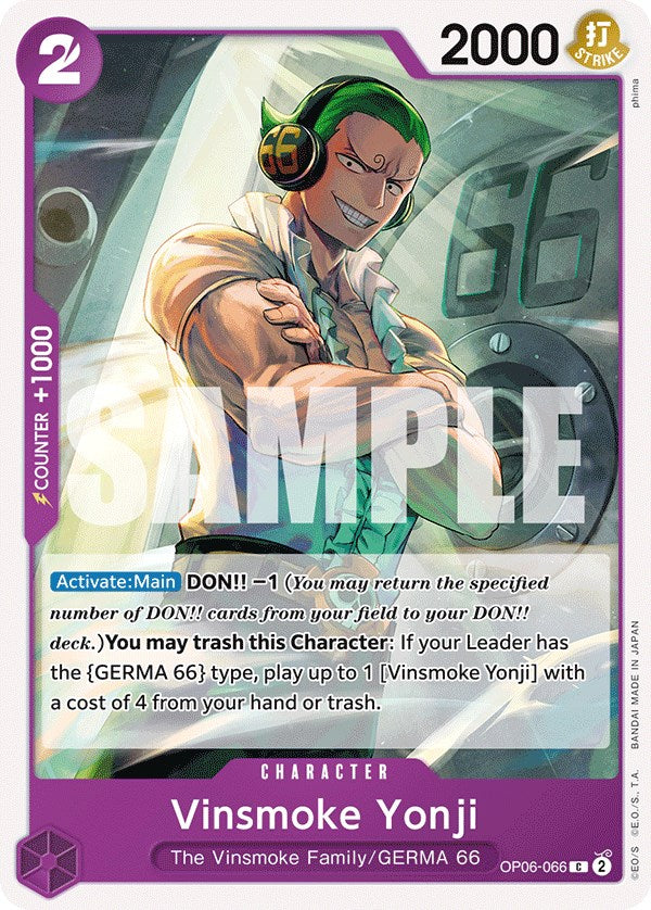 One Piece Card Game: Vinsmoke Yonji (066) card image