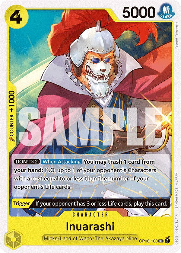 One Piece Card Game: Inuarashi card image