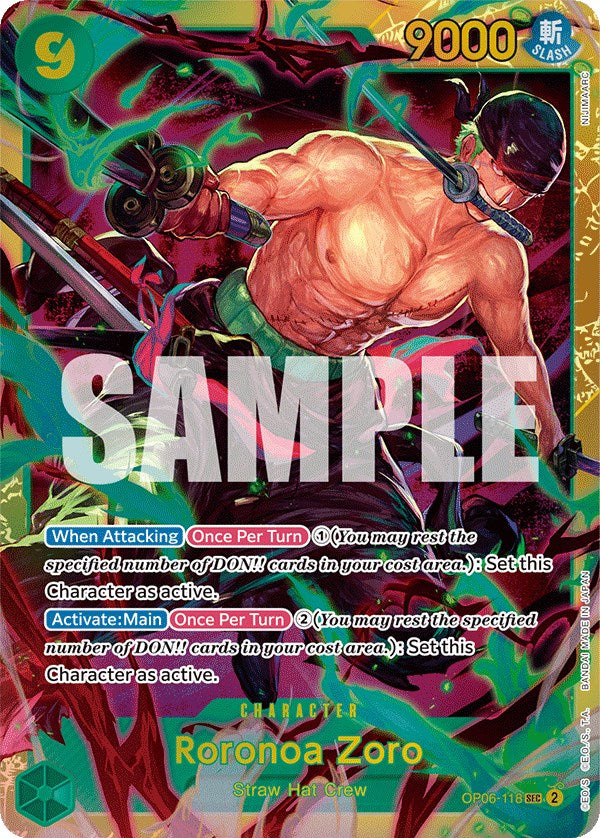 One Piece Card Game: Roronoa Zoro card image