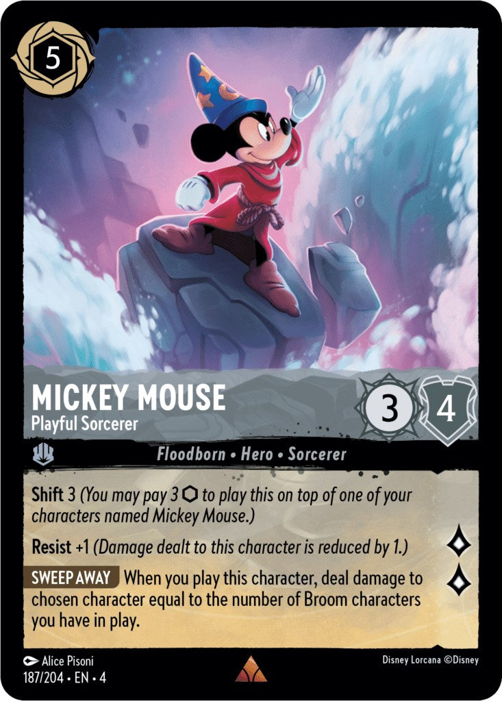 Disney Lorcana: Mickey Mouse - Playful Sorcerer card image