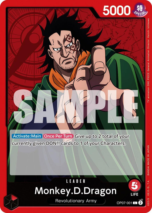 One Piece Card Game: Monkey.D.Dragon (001) card image