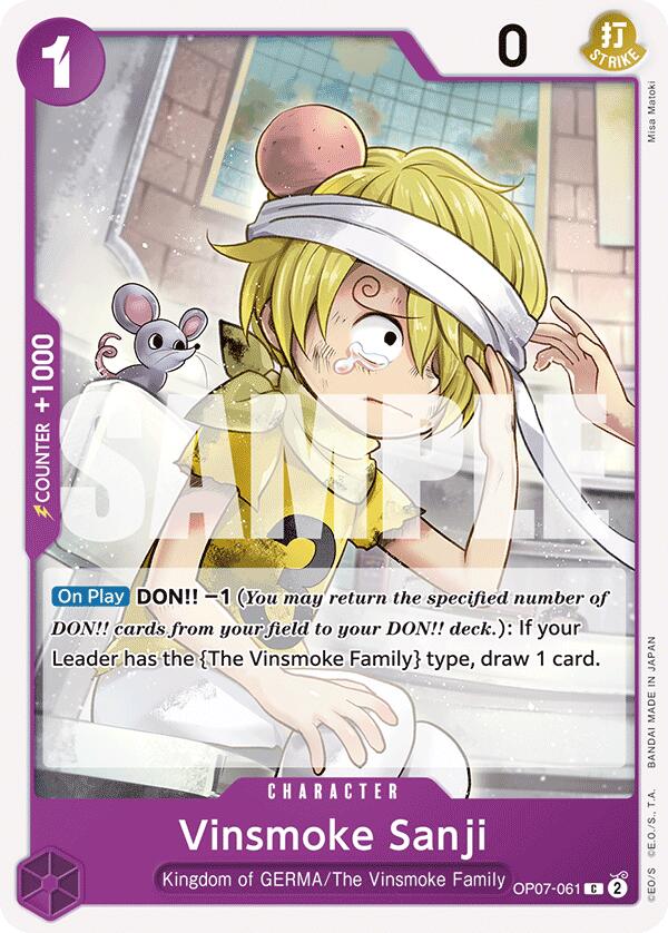 One Piece Card Game: Vinsmoke Sanji card image