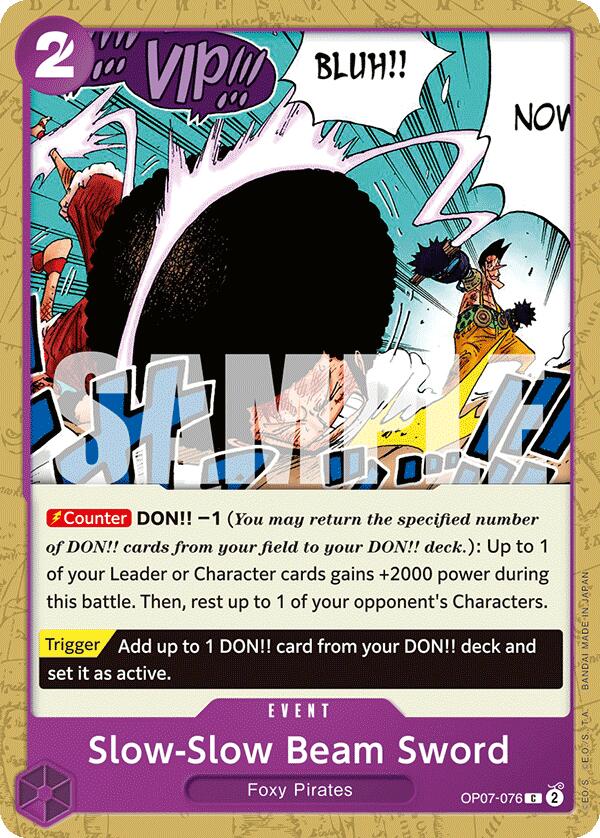 One Piece Card Game: Slow-Slow Beam Sword card image