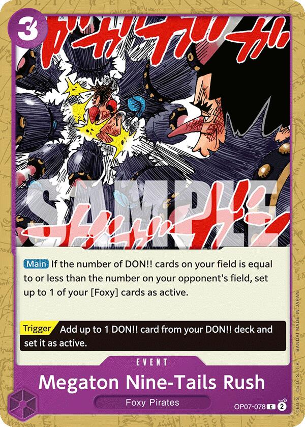 One Piece Card Game: Megaton Nine-Tails Rush card image