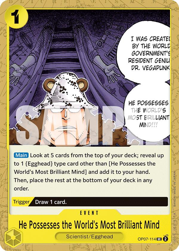 One Piece Card Game: He Possesses the World's Most Brilliant Mind card image