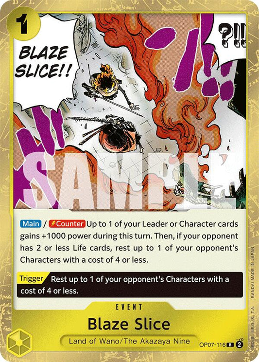 One Piece Card Game: Blaze Slice card image