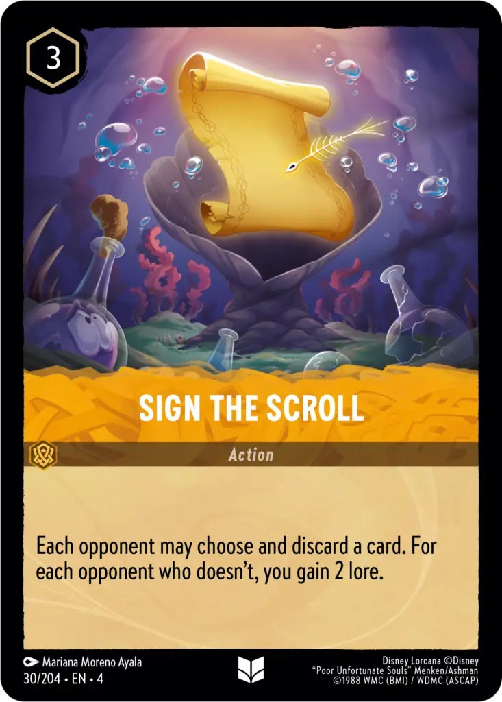 Disney Lorcana: Sign the Scroll card image