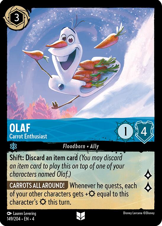 Disney Lorcana: Olaf - Carrot Enthusiast card image