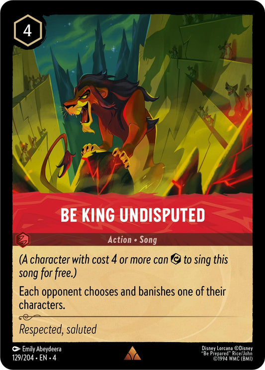 Disney Lorcana: Be King Undisputed card image