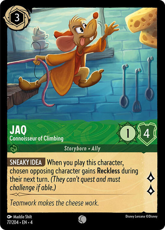 Disney Lorcana: Jaq - Connoisseur of Climbing card image