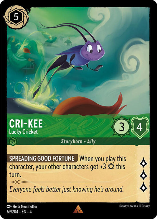 Disney Lorcana: Cri-Kee - Lucky Cricket card image