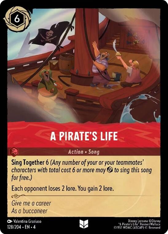 Disney Lorcana: A Pirate's Life card image