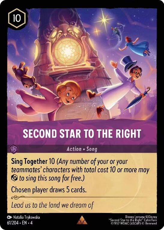 Disney Lorcana: Second Star to the Right card image