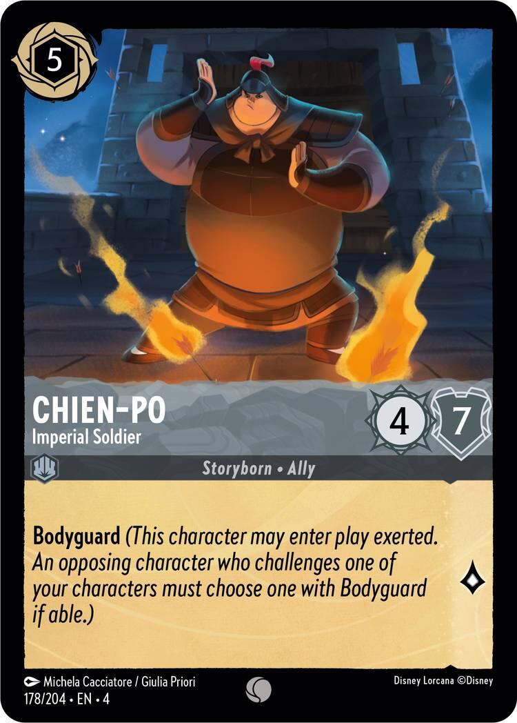 Disney Lorcana: Chien-Po - Imperial Soldier card image