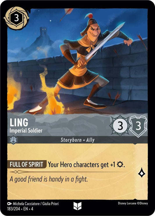 Disney Lorcana: Ling - Imperial Soldier card image