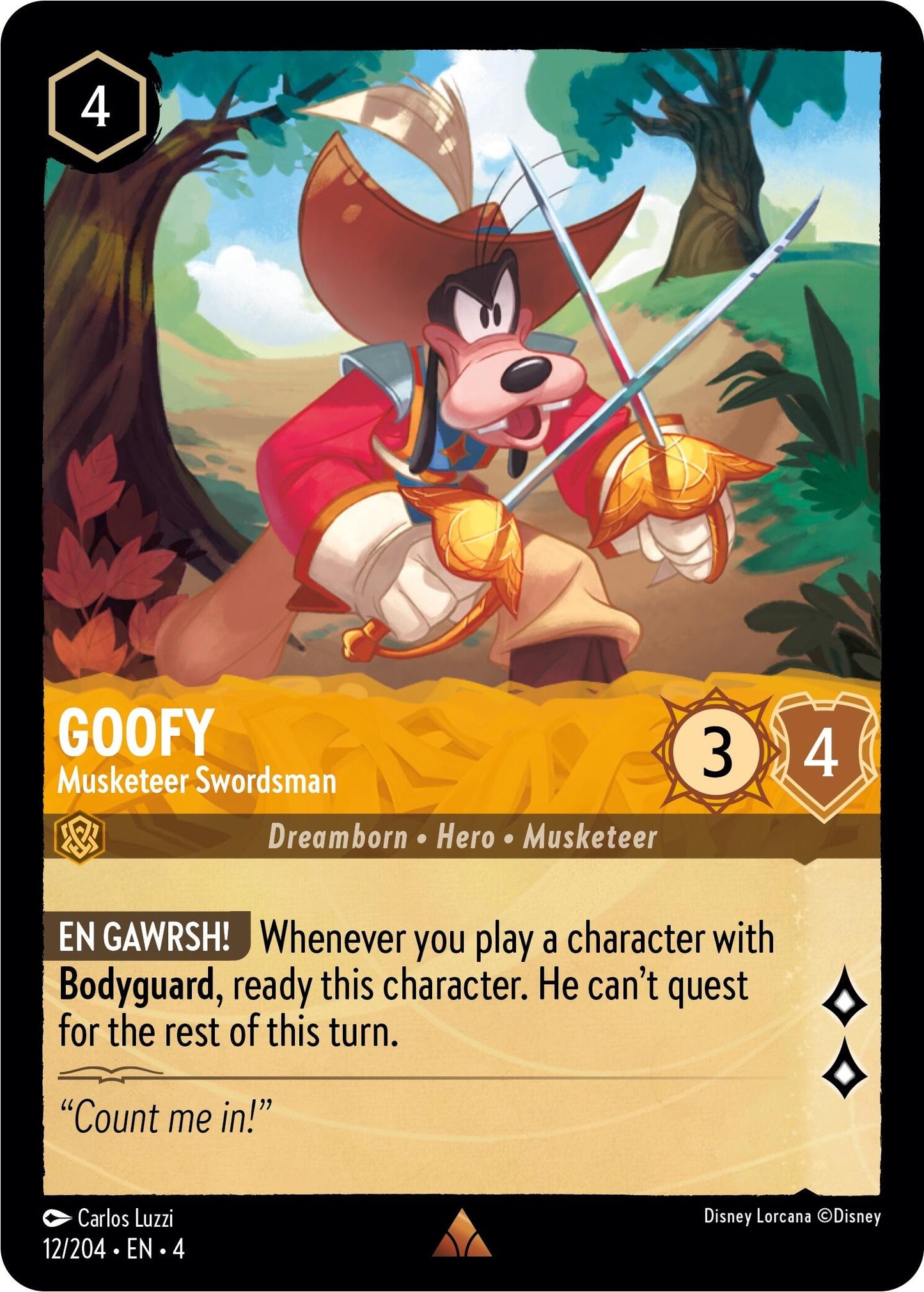 Disney Lorcana: Goofy - Musketeer Swordsman card image