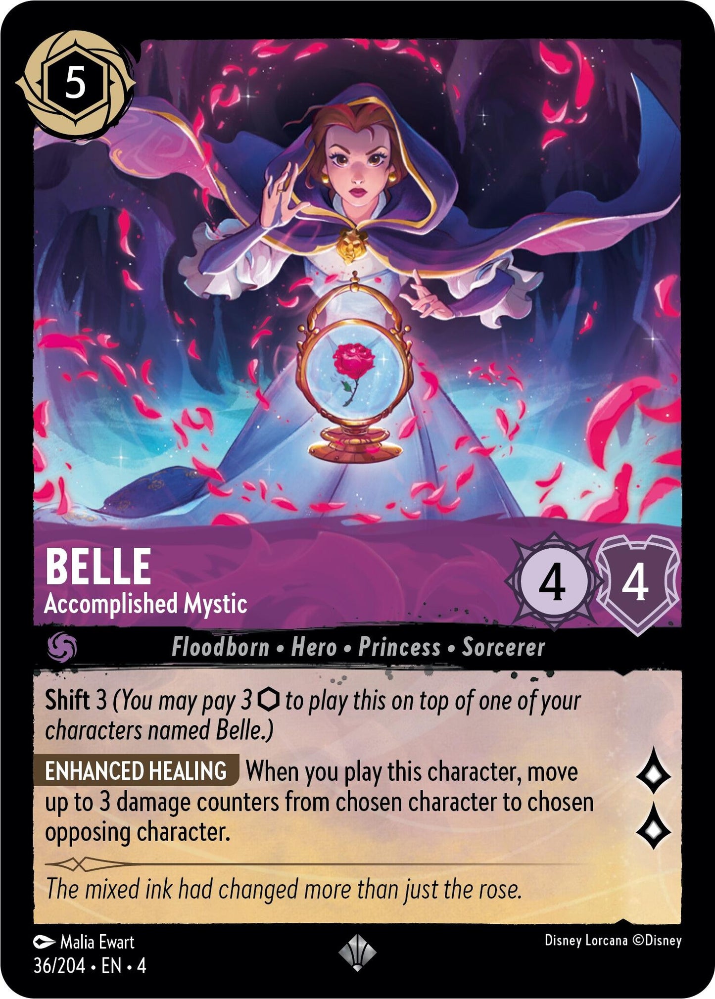 Disney Lorcana: Belle - Accomplished Mystic card image