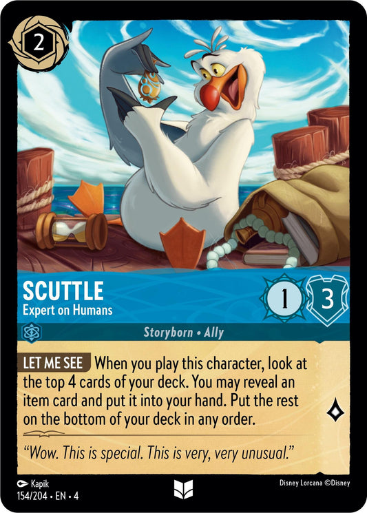 Disney Lorcana: Scuttle - Expert on Humans card image