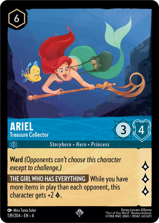 Disney Lorcana: Ariel - Treasure Collector card image