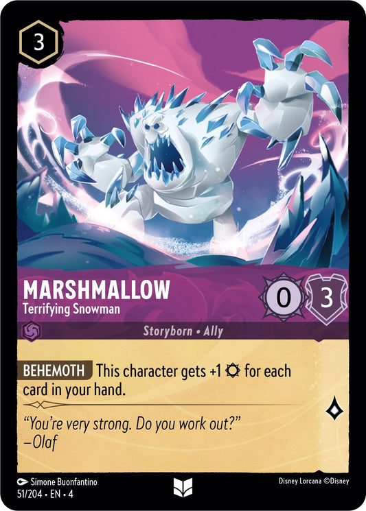 Disney Lorcana: Marshmallow - Terrifying Snowman card image