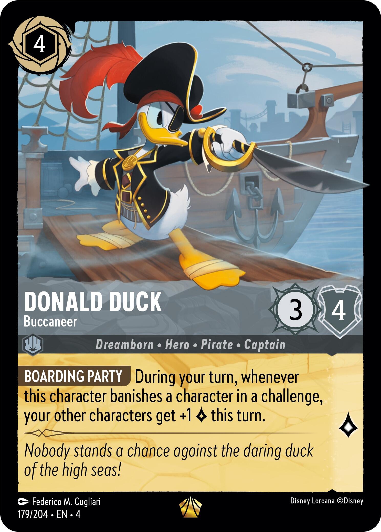 Disney Lorcana: Donald Duck - Buccaneer card image