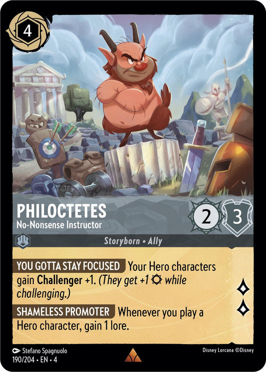 Disney Lorcana: Philoctetes - No-Nonsense Instructor card image