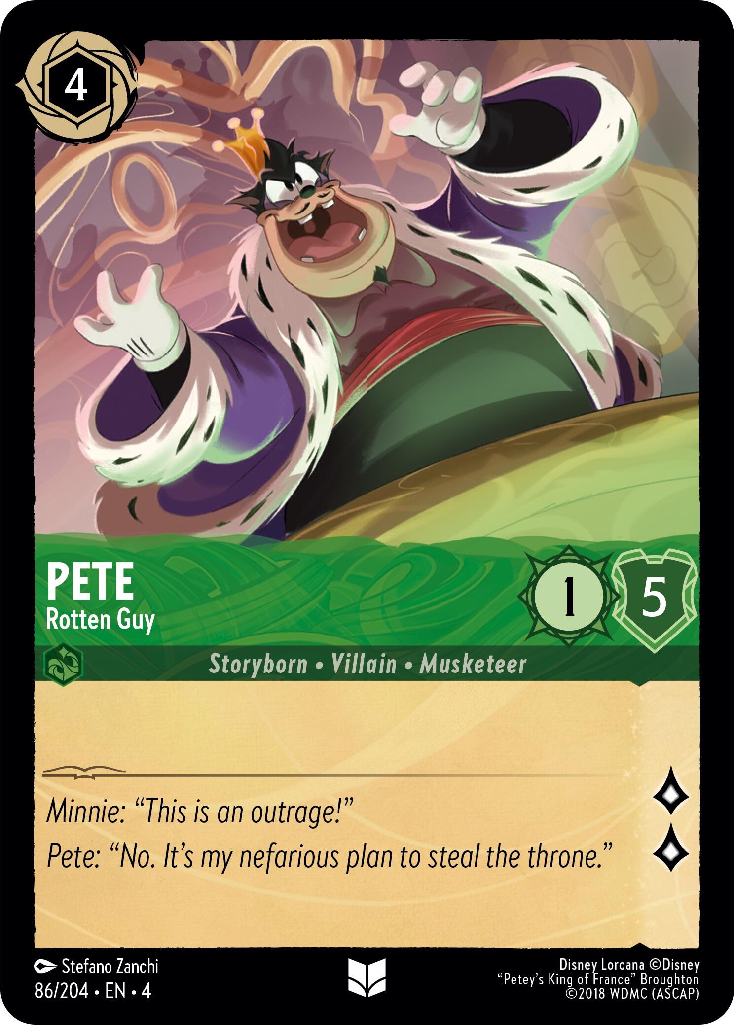 Disney Lorcana: Pete - Rotten Guy card image