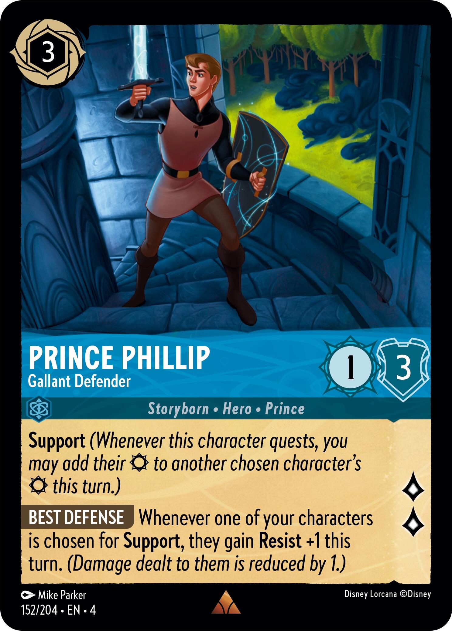 Disney Lorcana: Prince Phillip - Gallant Defender card image