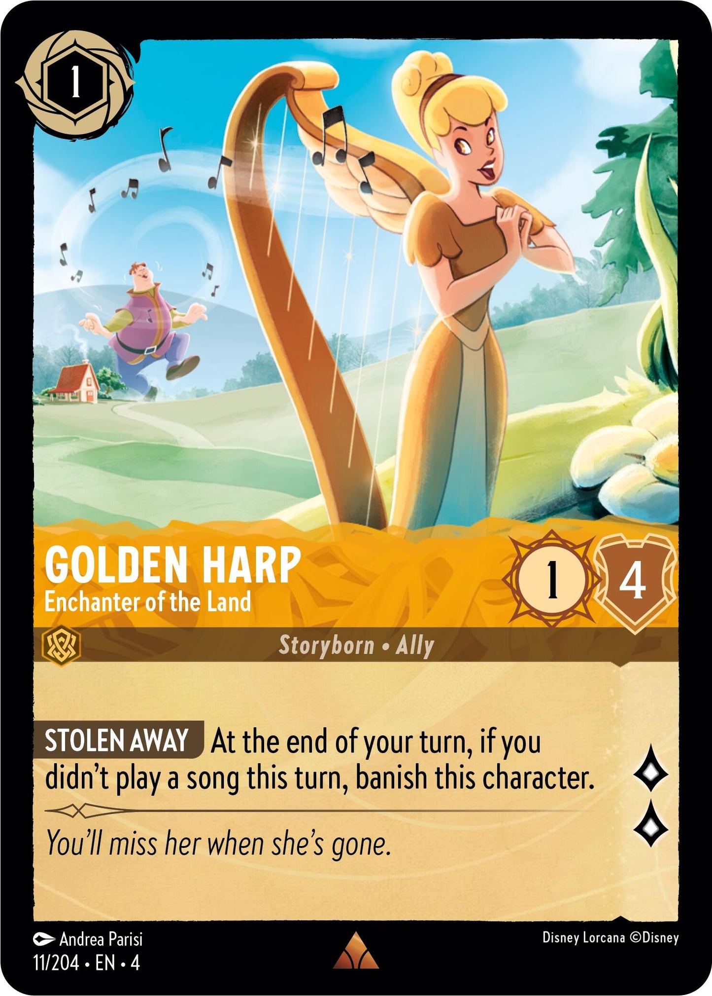 Disney Lorcana: Golden Harp - Enchanter of the Land card image