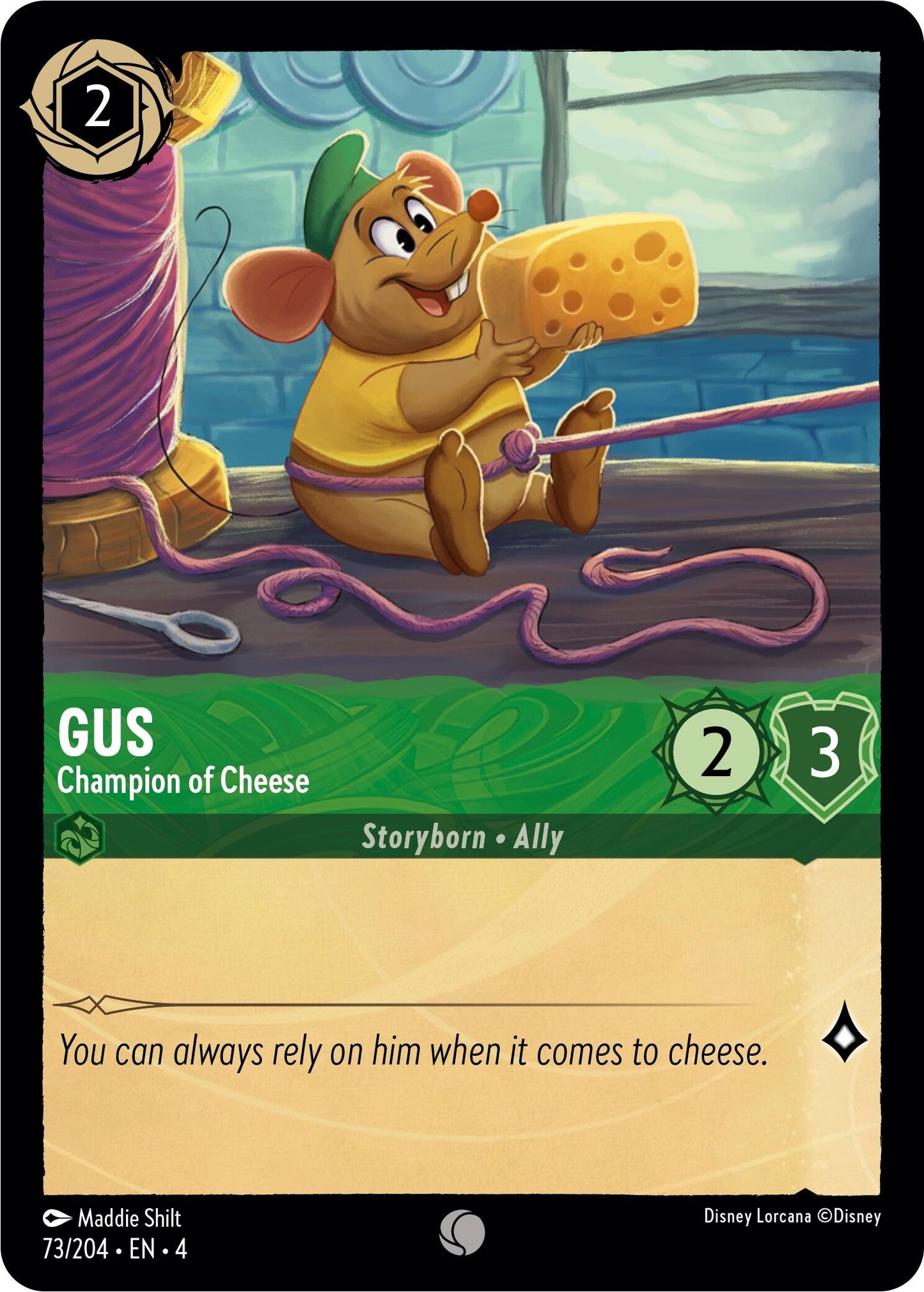 Disney Lorcana: Gus - Champion of Cheese card image