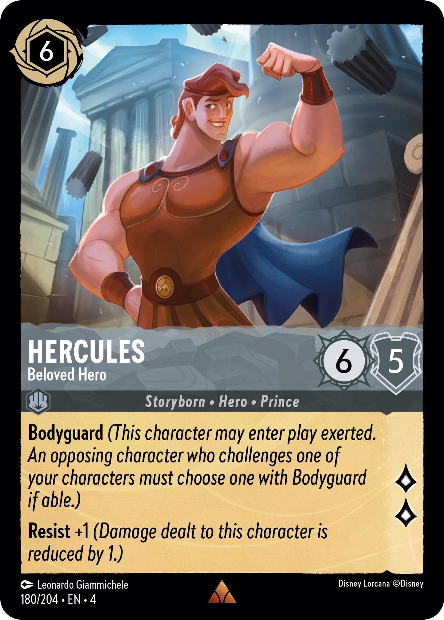 Disney Lorcana: Hercules - Beloved Hero card image