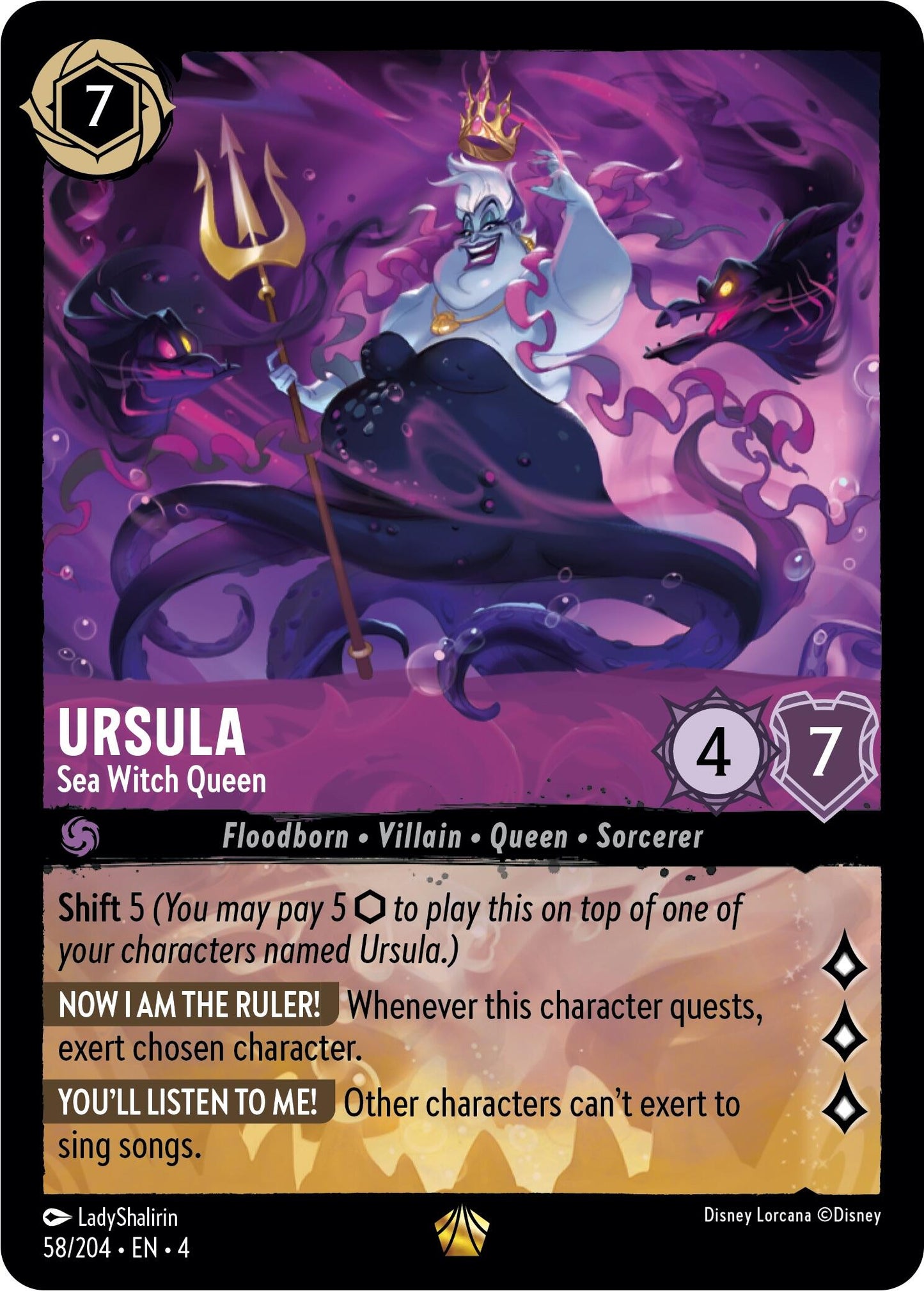 Disney Lorcana: Ursula - Sea Witch Queen card image