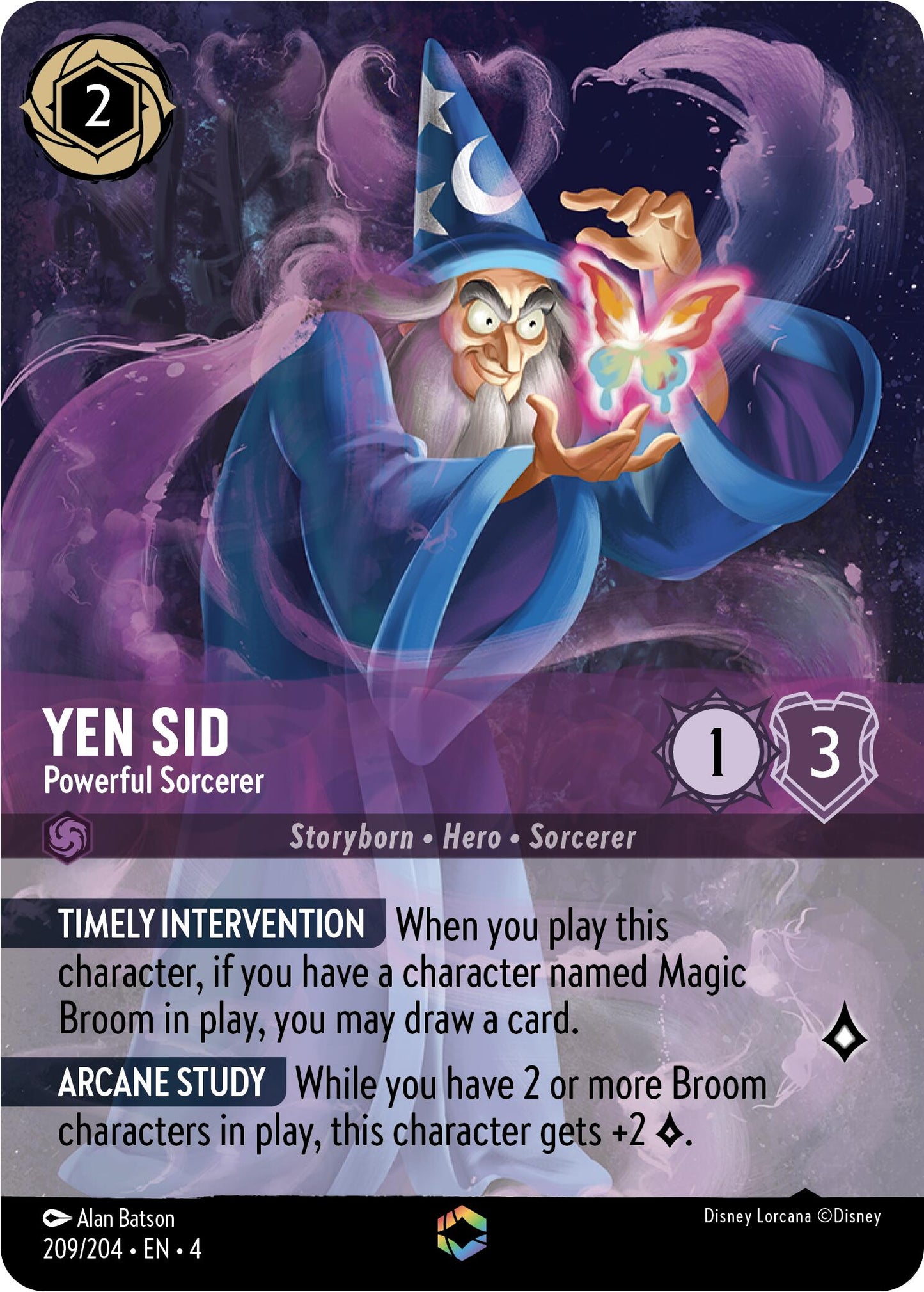 Disney Lorcana: Yen Sid - Powerful Sorcerer (Enchanted) card image