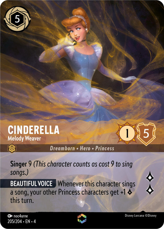 Disney Lorcana: Cinderella - Melody Weaver (Enchanted) card image