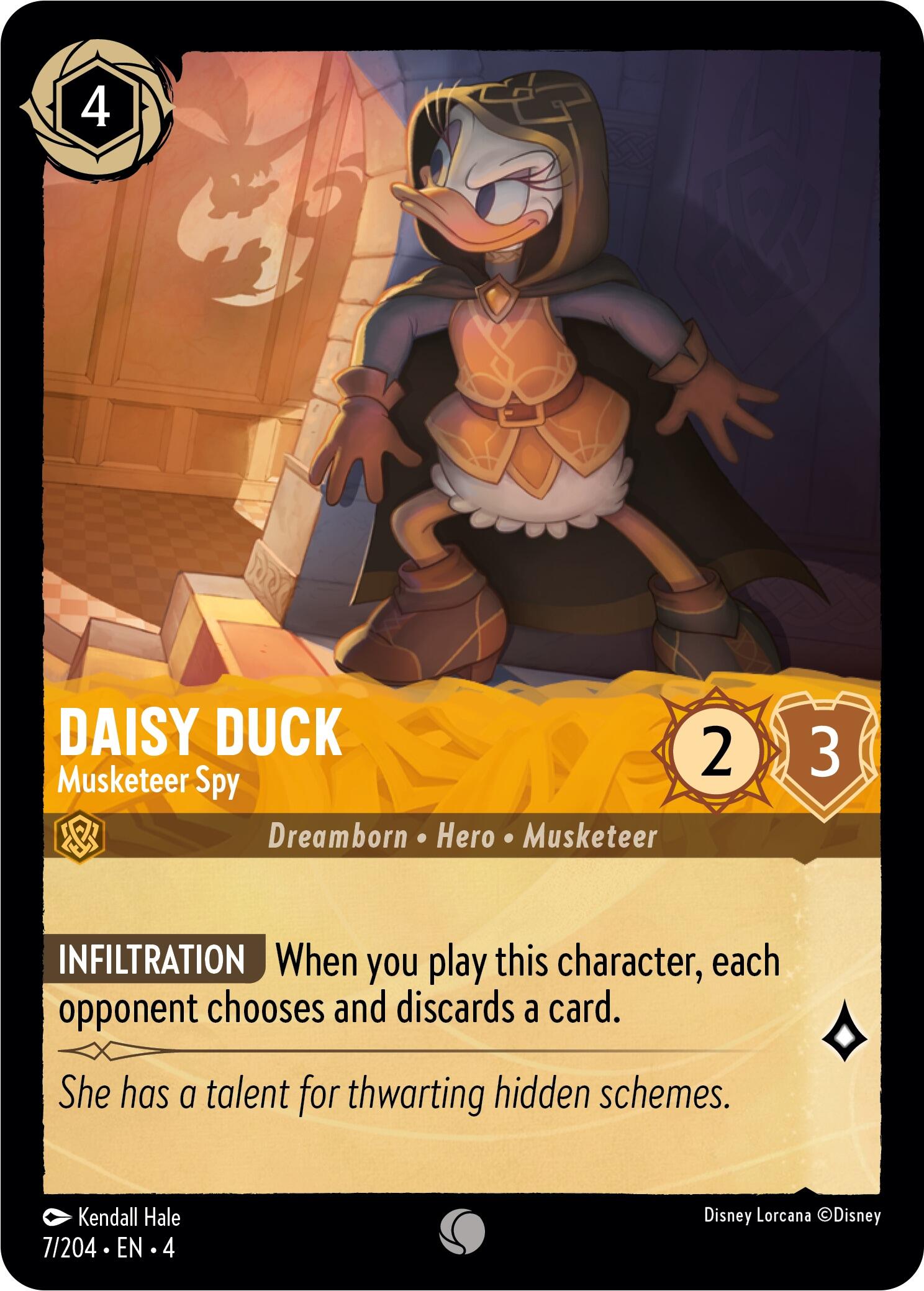 Disney Lorcana: Daisy Duck - Musketeer Spy card image