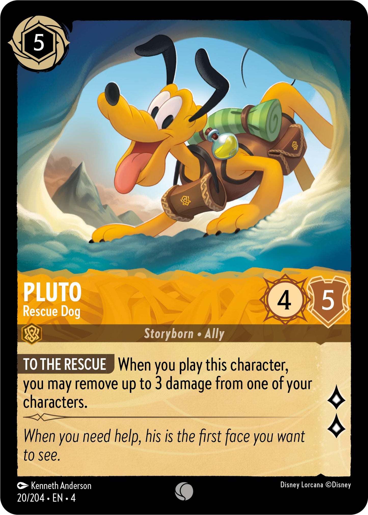 Disney Lorcana: Pluto - Rescue Dog card image