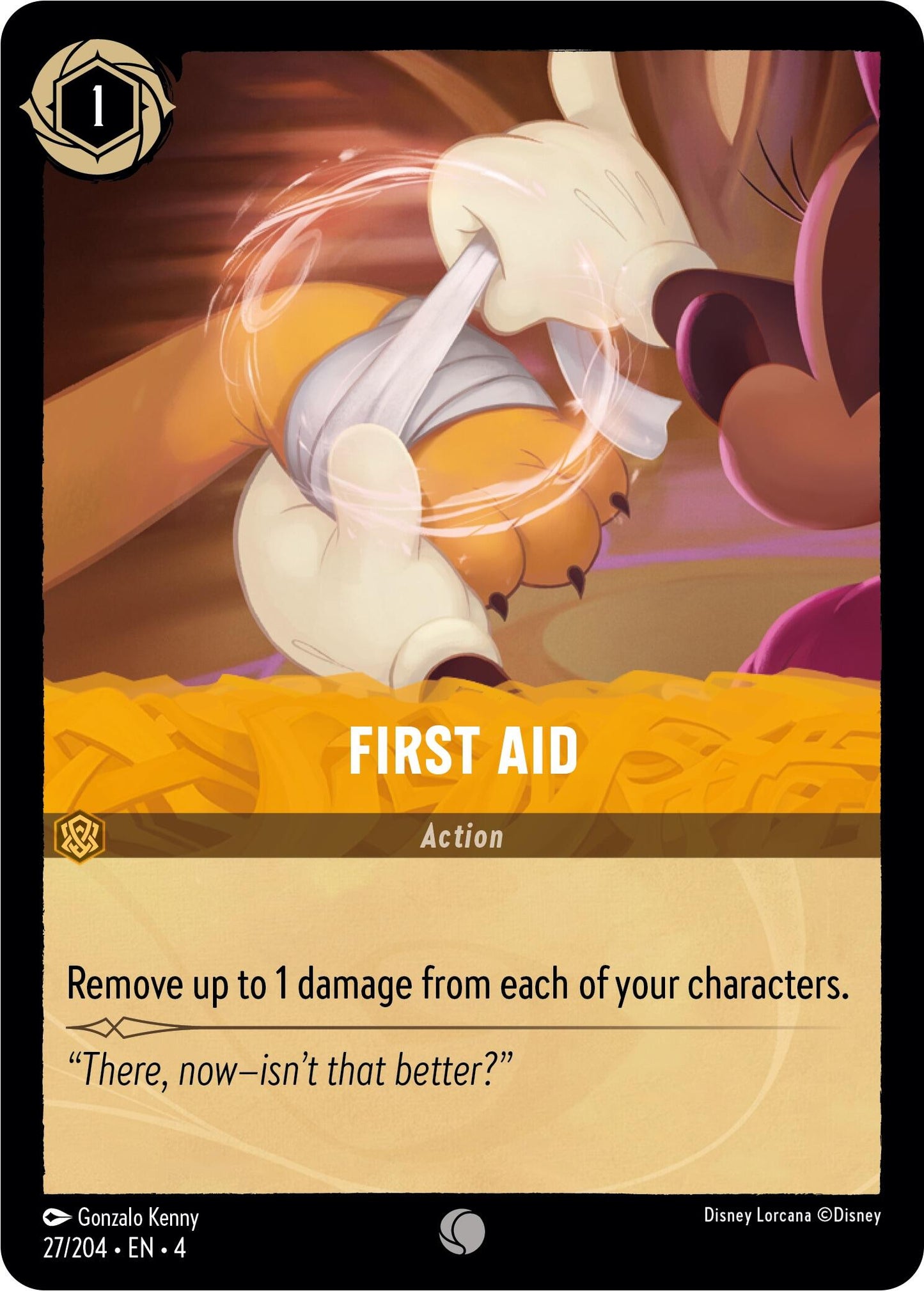 Disney Lorcana: First Aid card image