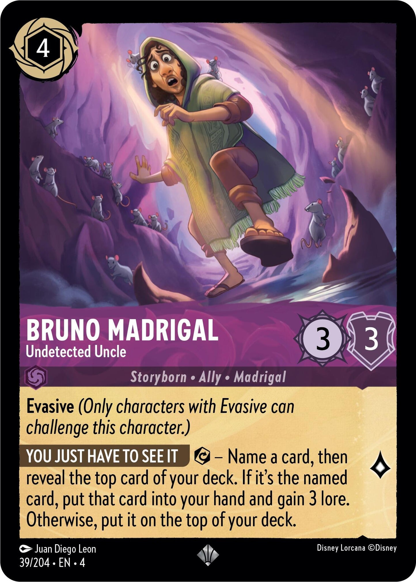 Disney Lorcana: Bruno Madrigal - Undetected Uncle card image